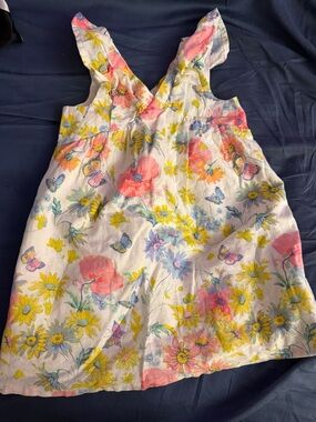Gap Kids Floral Butterfly Summer Sundress - White,Pink, Blue & Yellow